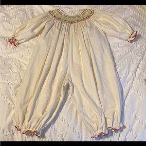 Vintage smocked corduroy jumper 12-18 month